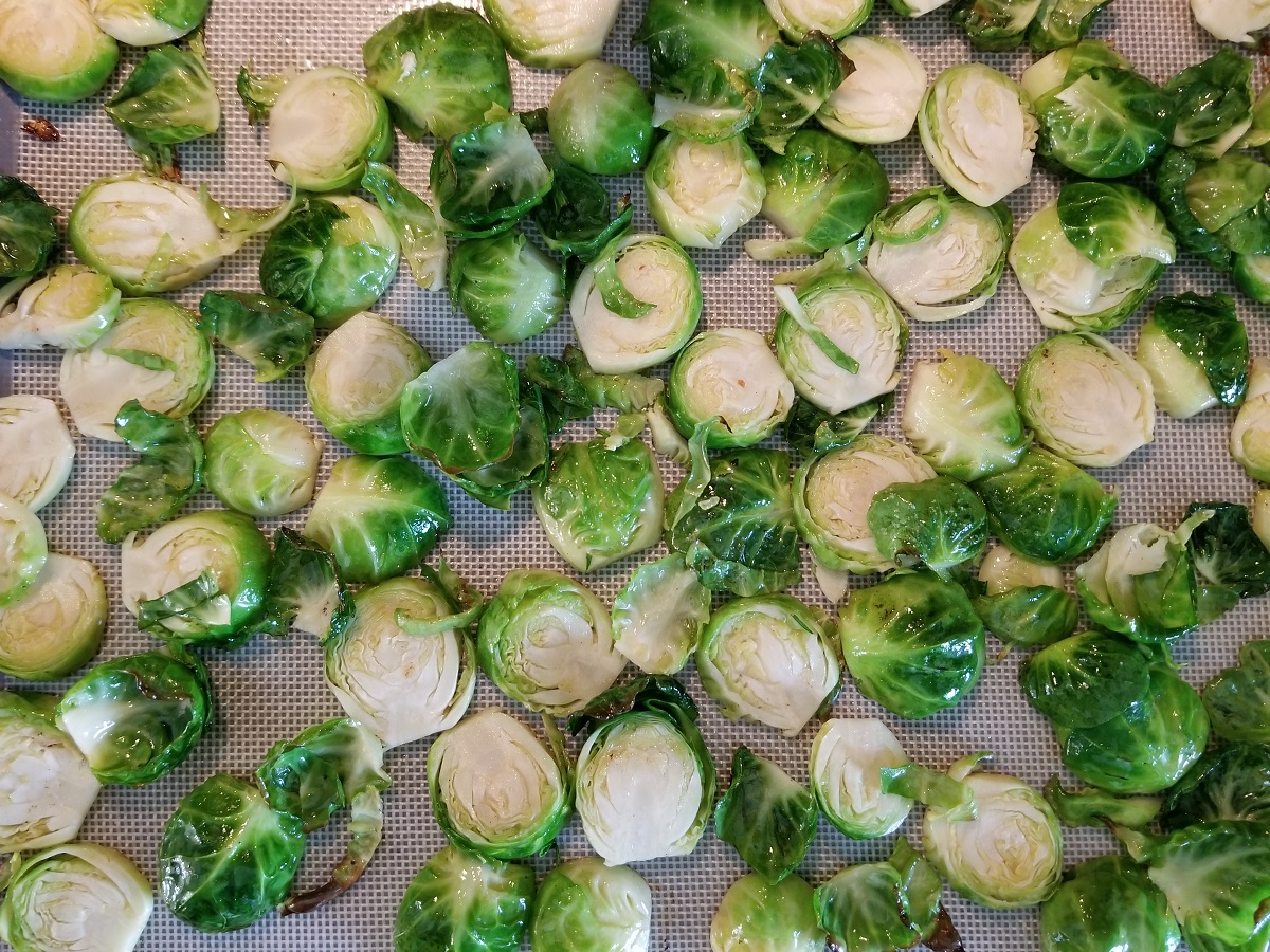Baked Pepper Jelly Brussels Sprouts (Recipe)