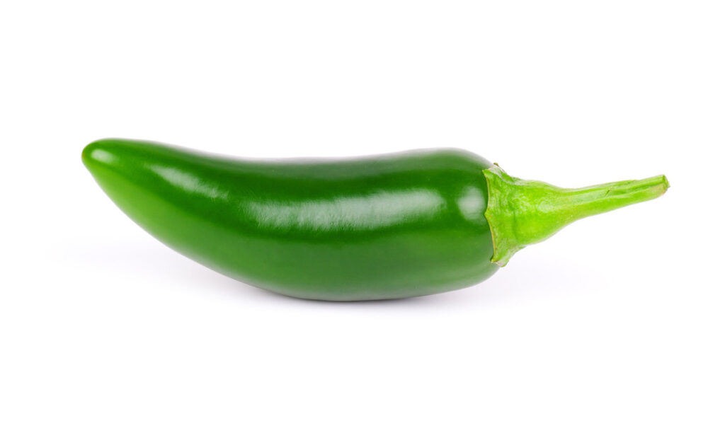 A fresh and mild green pepper.