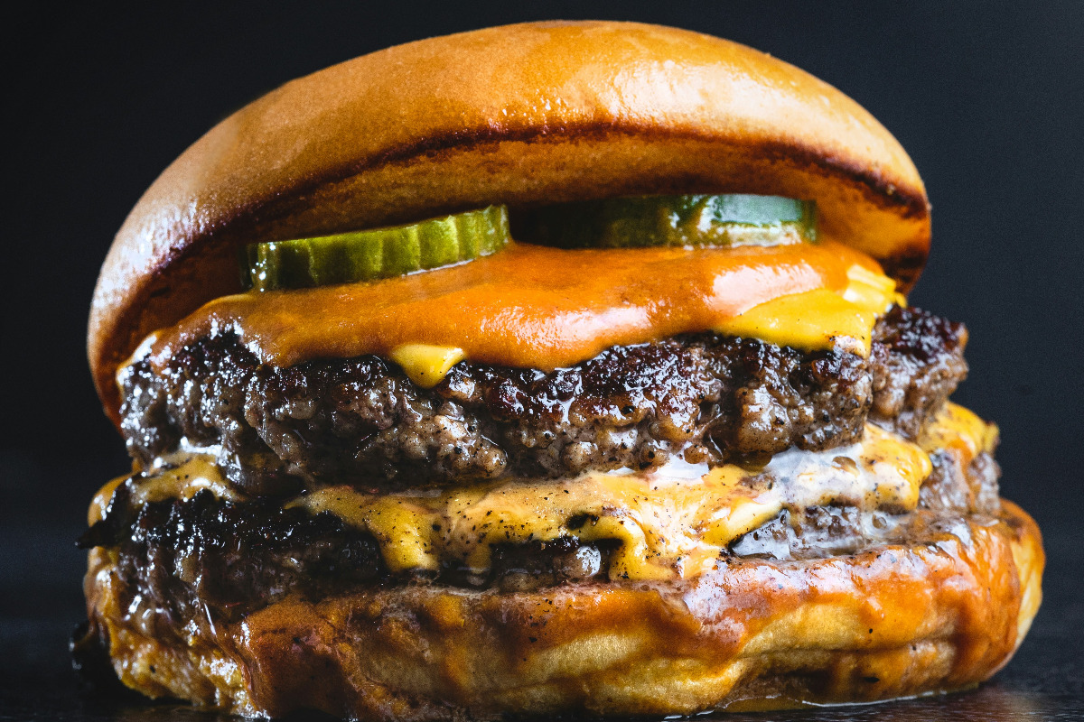 Whataburger's double patty burger with buffalo sauce.